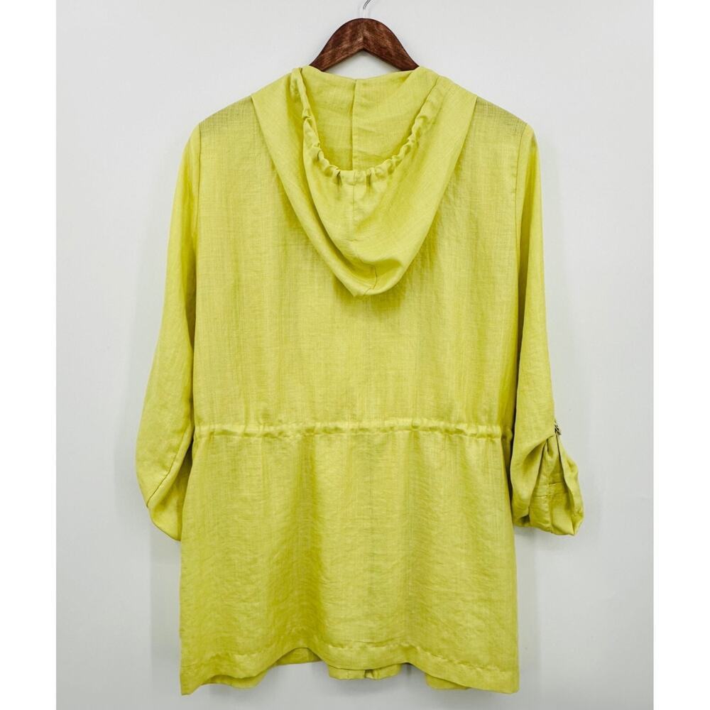 Chicos Travelers Ava Jacket Womens Size Medium Ultra Lightweight Green - Picture 2 of 8